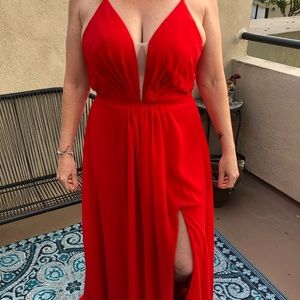 Red prom dress